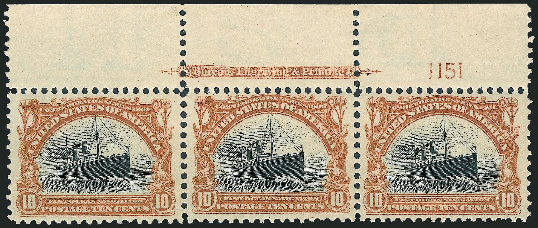 US Stamp Prices Scott 299 - 1901 10c Pan American Exposition. Robert Siegel Auction Galleries, Jun 2012, Sale 1026, Lot 1361