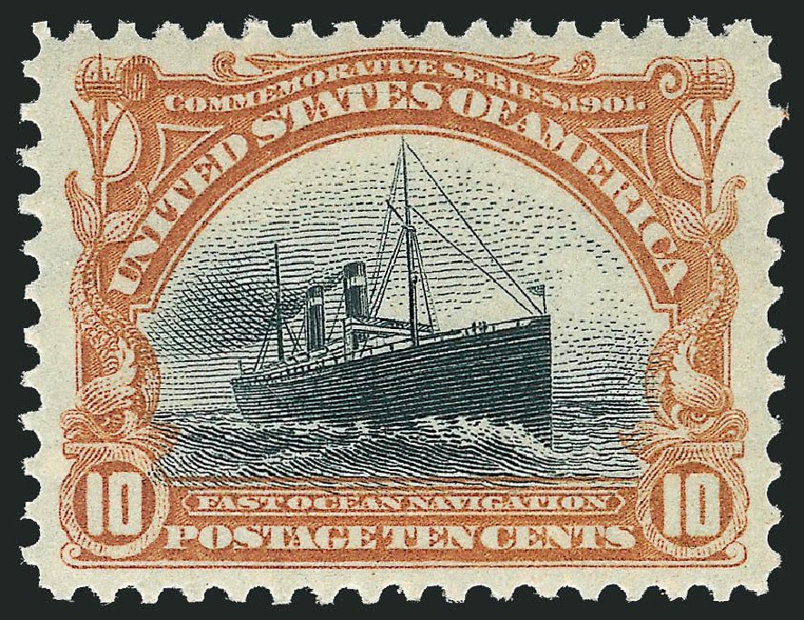 US Stamps Price Scott Catalogue #299: 1901 10c Pan American Exposition. Robert Siegel Auction Galleries, Dec 2013, Sale 1062, Lot 481A