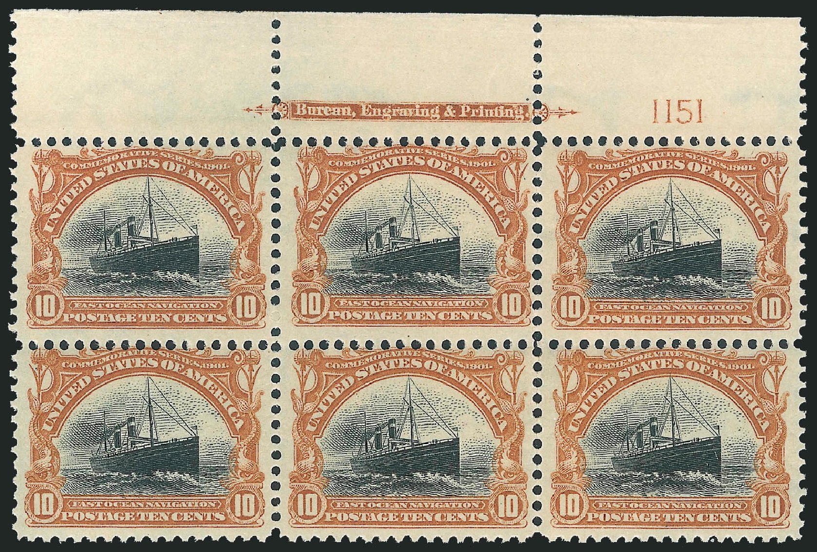 Costs of US Stamps Scott Catalogue # 299: 10c 1901 Pan American Exposition. Robert Siegel Auction Galleries, Mar 2014, Sale 1067, Lot 1351