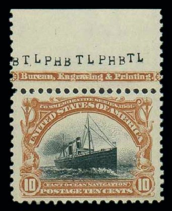 Price of US Stamps Scott 299: 10c 1901 Pan American Exposition. Matthew Bennett International, Oct 2007, Sale 320, Lot 534