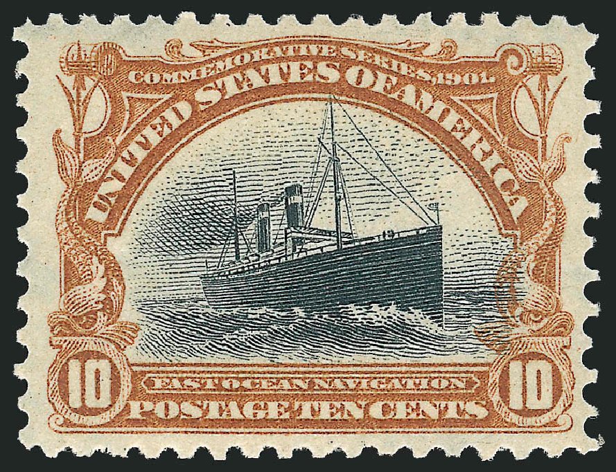 US Stamp Price Scott 299 - 1901 10c Pan American Exposition. Robert Siegel Auction Galleries, Dec 2011, Sale 1017, Lot 744