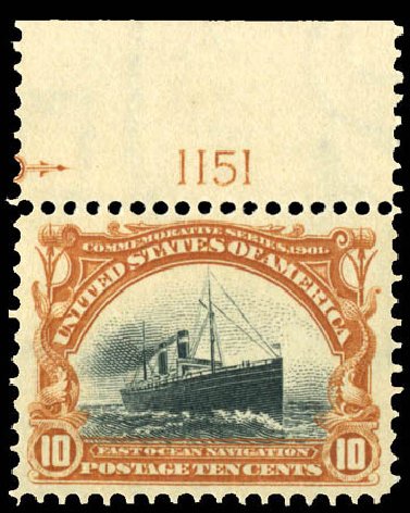 Cost of US Stamp Scott Catalog # 299: 10c 1901 Pan American Exposition. Matthew Bennett International, Dec 2008, Sale 330, Lot 1735