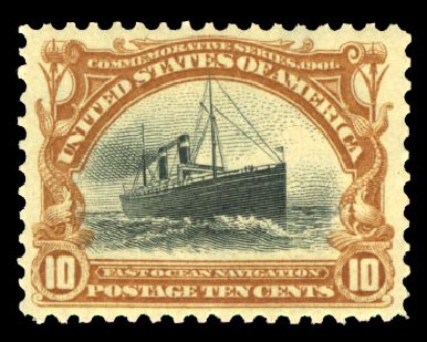 US Stamps Prices Scott #299 - 10c 1901 Pan American Exposition. Cherrystone Auctions, Jul 2013, Sale 201307, Lot 105