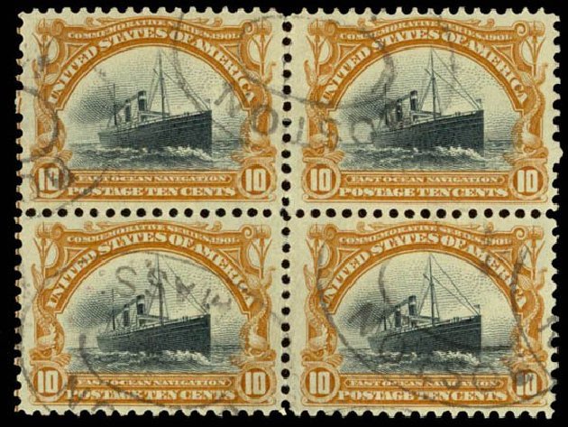 Price of US Stamps Scott # 299: 10c 1901 Pan American Exposition. Daniel Kelleher Auctions, Apr 2013, Sale 636, Lot 275