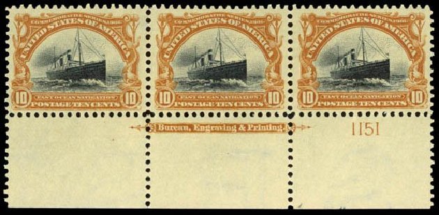 Prices of US Stamps Scott Cat. # 299: 1901 10c Pan American Exposition. Daniel Kelleher Auctions, Apr 2013, Sale 636, Lot 272
