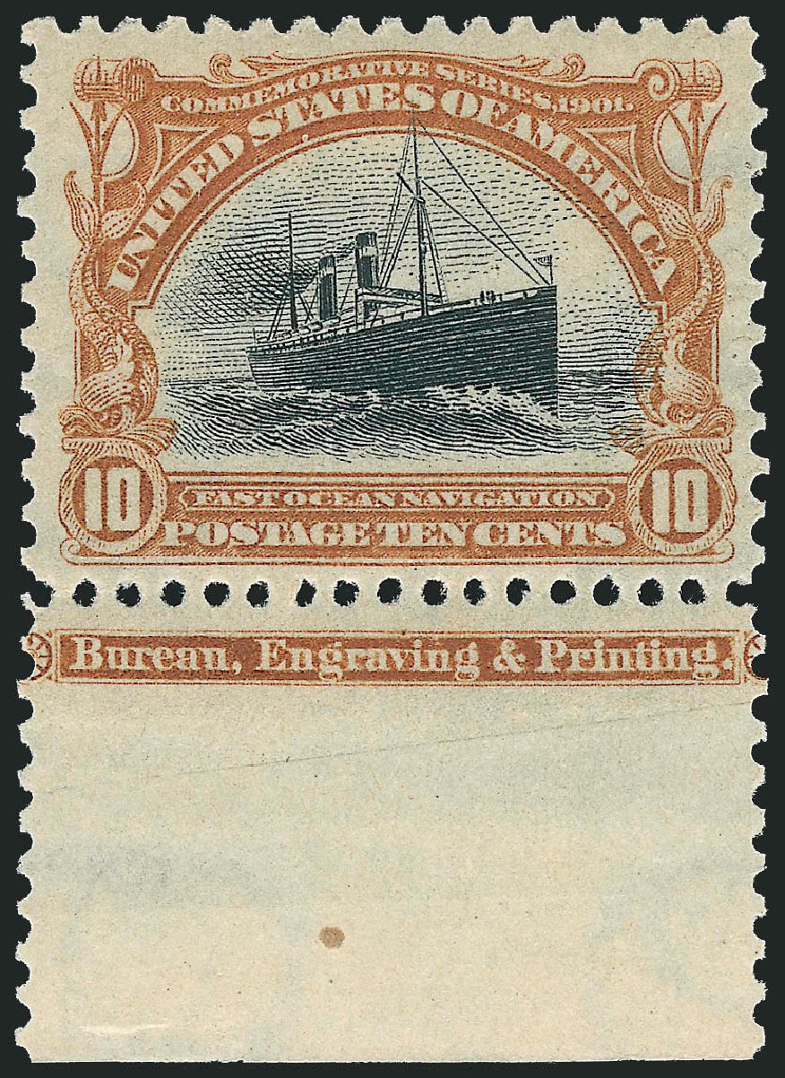 US Stamps Value Scott #299: 1901 10c Pan American Exposition. Robert Siegel Auction Galleries, Oct 2010, Sale 997, Lot 5842