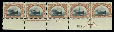 Prices of US Stamp Scott Cat. 299 - 10c 1901 Pan American Exposition. Matthew Bennett International, Dec 2007, Sale 325, Lot 1903