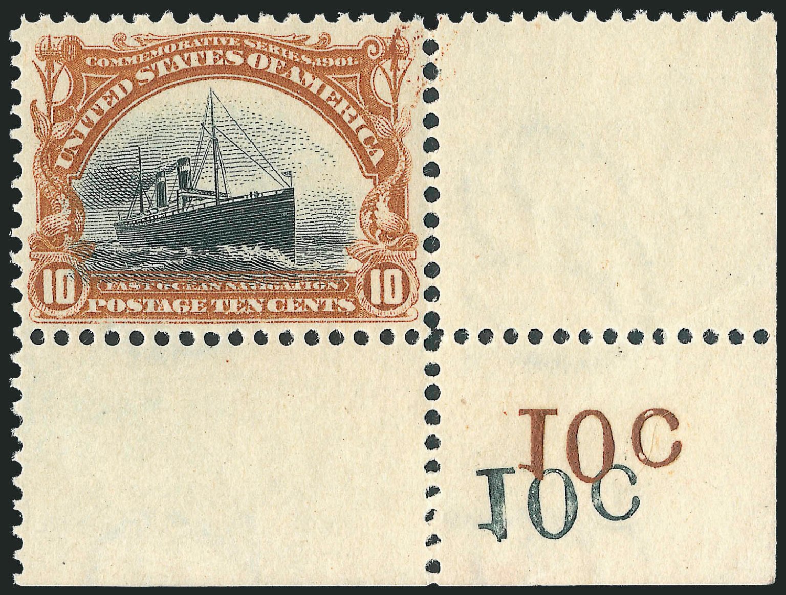 Costs of US Stamp Scott Catalog 299 - 10c 1901 Pan American Exposition. Robert Siegel Auction Galleries, Dec 2011, Sale 1017, Lot 743