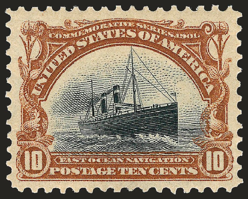 US Stamps Price Scott Cat. 299 - 10c 1901 Pan American Exposition. Robert Siegel Auction Galleries, Dec 2008, Sale 967, Lot 4503
