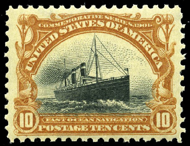 US Stamps Prices Scott Catalog 299 - 10c 1901 Pan American Exposition. Matthew Bennett International, Jun 2008, Sale 328, Lot 836
