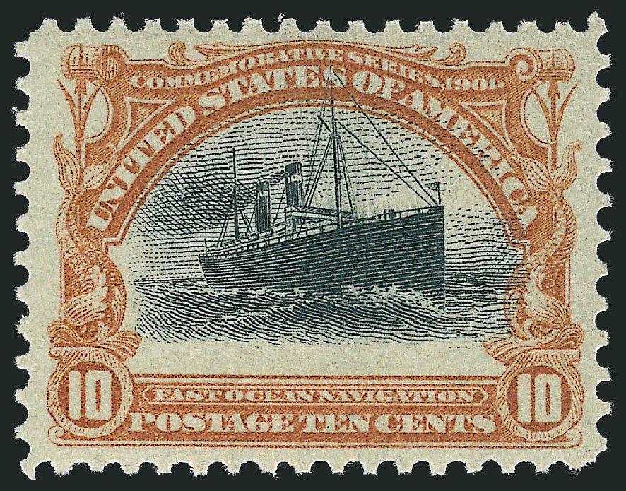 US Stamp Prices Scott Catalog 299 - 10c 1901 Pan American Exposition. Robert Siegel Auction Galleries, Dec 2012, Sale 1037, Lot 1946