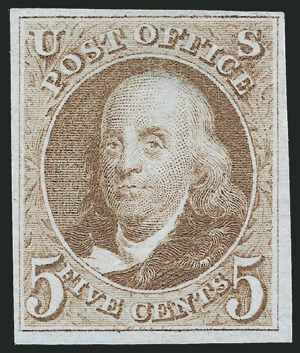 Price of US Stamps Scott Catalogue #3 - 5c 1875 Franklin. Robert Siegel Auction Galleries, Jun 2011, Sale 1011, Lot 387