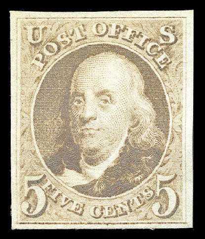 US Stamp Prices Scott Catalogue #3 - 1875 5c Franklin. Matthew Bennett International, Sep 2010, Sale 331, Lot 318