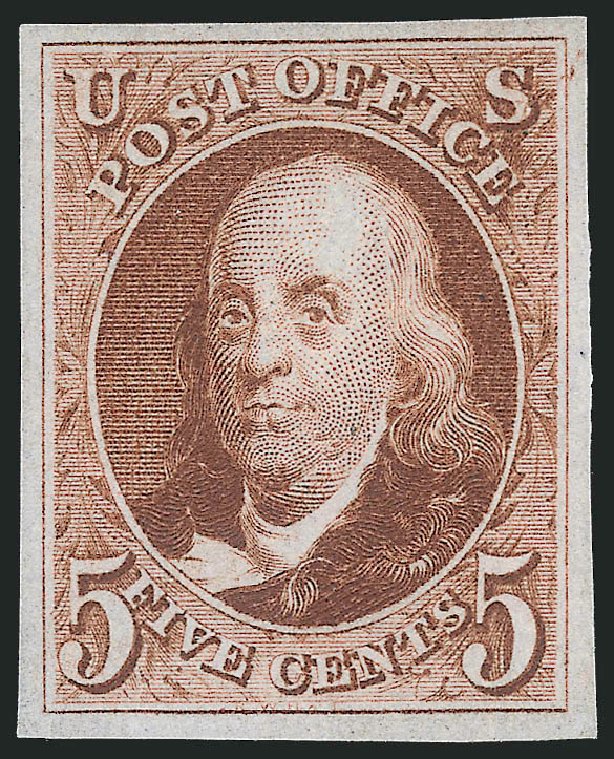 Value of US Stamps Scott Cat. #3: 5c 1875 Franklin. Robert Siegel Auction Galleries, Mar 2014, Sale 1067, Lot 878