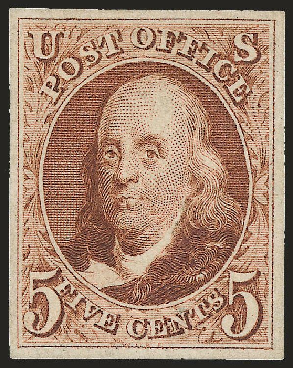 Price of US Stamps Scott Cat. 3: 5c 1875 Franklin. Robert Siegel Auction Galleries, Dec 2008, Sale 967, Lot 4078