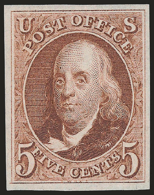 Price of US Stamps Scott 3 - 5c 1875 Franklin. Robert Siegel Auction Galleries, Sep 2009, Sale 976, Lot 1078