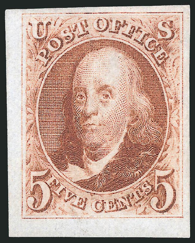 Prices of US Stamps Scott Catalog #3: 5c 1875 Franklin. Robert Siegel Auction Galleries, Apr 2012, Sale 1023, Lot 2199