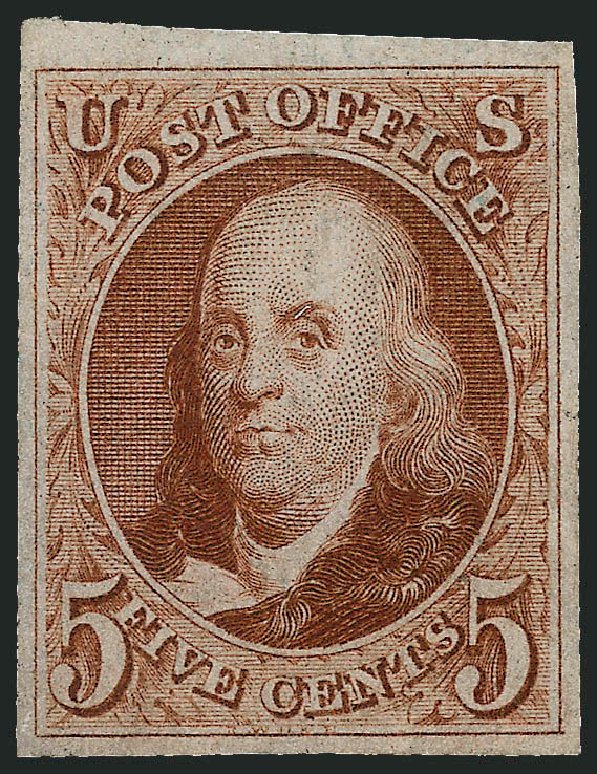 US Stamp Prices Scott Catalog #3: 5c 1875 Franklin. Robert Siegel Auction Galleries, Dec 2008, Sale 967, Lot 4079