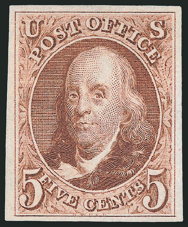 Cost of US Stamp Scott Cat. #3 - 5c 1875 Franklin. Robert Siegel Auction Galleries, Dec 2009, Sale 982, Lot 5029