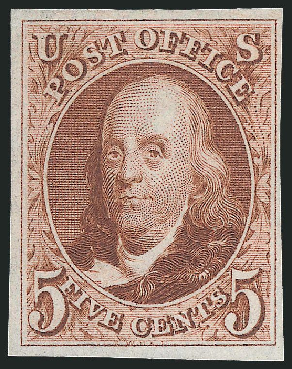 Price of US Stamps Scott Cat. 3: 1875 5c Franklin. Robert Siegel Auction Galleries, Sep 2014, Sale 1078, Lot 70