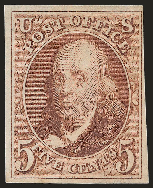 Prices of US Stamp Scott #3: 5c 1875 Franklin. Robert Siegel Auction Galleries, Sep 2009, Sale 976, Lot 1080