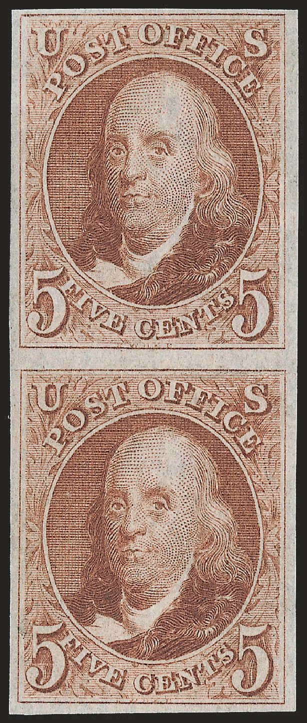 Price of US Stamps Scott #3 - 1875 5c Franklin. Robert Siegel Auction Galleries, Sep 2009, Sale 976, Lot 1081
