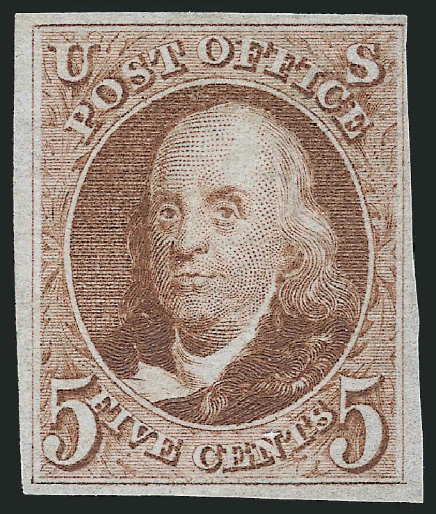 Prices of US Stamps Scott Catalogue # 3 - 5c 1875 Franklin. Robert Siegel Auction Galleries, Oct 2012, Sale 1033, Lot 4004