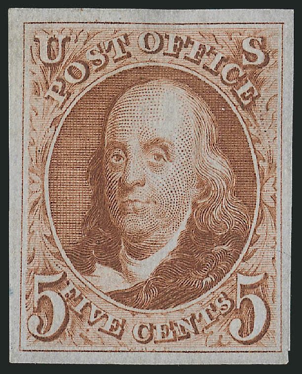 Value of US Stamp Scott 3: 5c 1875 Franklin. Robert Siegel Auction Galleries, Oct 2011, Sale 1014, Lot 1022