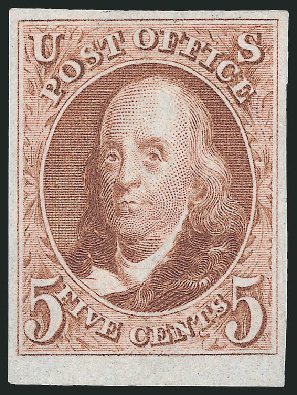 Cost of US Stamp Scott Cat. # 3: 1875 5c Franklin. Robert Siegel Auction Galleries, Jun 2009, Sale 975, Lot 1102