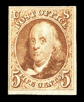 Prices of US Stamp Scott Catalog 3: 1875 5c Franklin. Cherrystone Auctions, Jul 2015, Sale 201507, Lot 2003