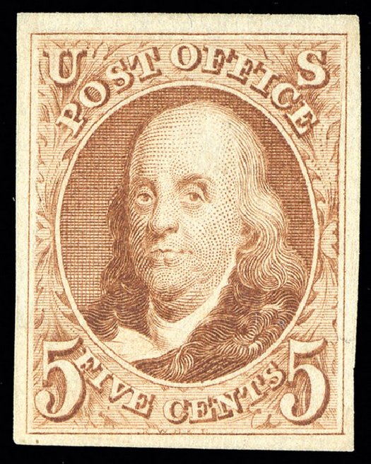 Prices of US Stamps Scott Cat. 3: 1875 5c Franklin. Spink Shreves Galleries, May 2014, Sale 148, Lot 16