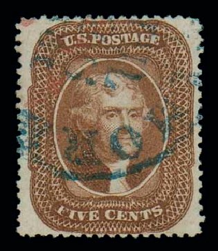 US Stamp Price Scott Catalogue #30: 5c 1861 Jefferson. Matthew Bennett International, Dec 2007, Sale 323, Lot 139
