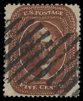 US Stamps Price Scott #30: 5c 1861 Jefferson. Daniel Kelleher Auctions, Apr 2013, Sale 636, Lot 79