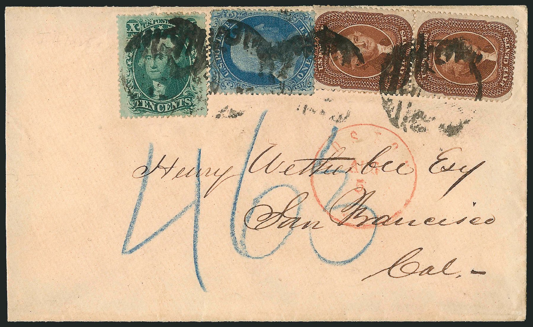 Prices of US Stamps Scott Catalog #30: 1861 5c Jefferson. Robert Siegel Auction Galleries, Dec 2010, Sale 1002, Lot 3779