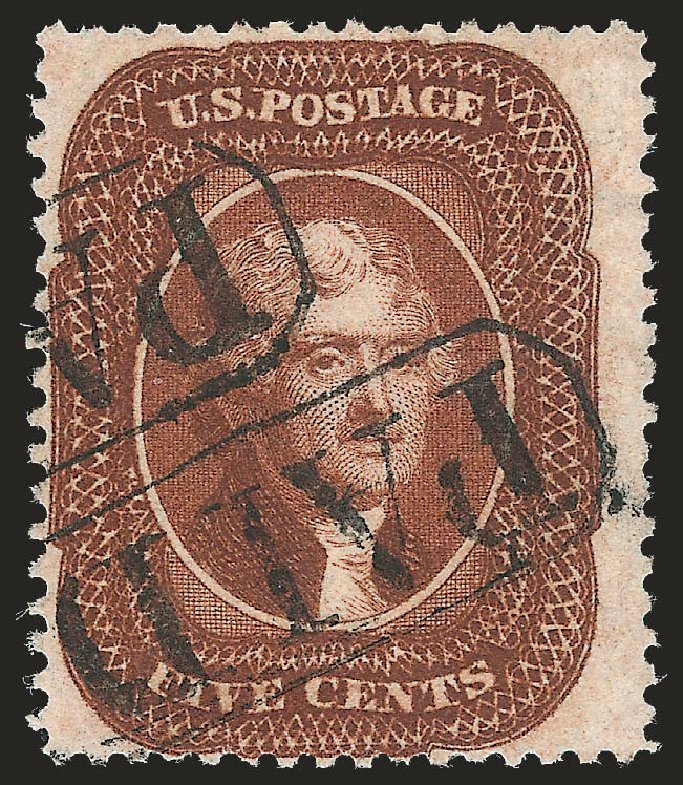 Value of US Stamps Scott #30: 5c 1861 Jefferson. Robert Siegel Auction Galleries, Jun 2010, Sale 992, Lot 2089