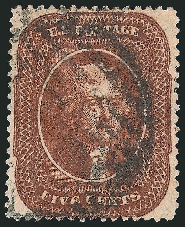 Value of US Stamp Scott Catalog 30 - 1861 5c Jefferson. Robert Siegel Auction Galleries, Oct 2011, Sale 1014, Lot 1101