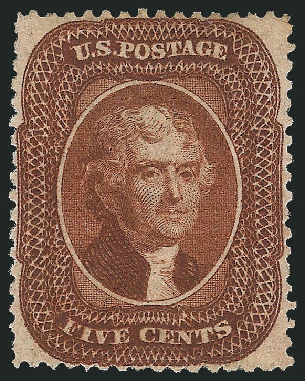 Price of US Stamps Scott 30: 1861 5c Jefferson. Robert Siegel Auction Galleries, Nov 2013, Sale 1057, Lot 584