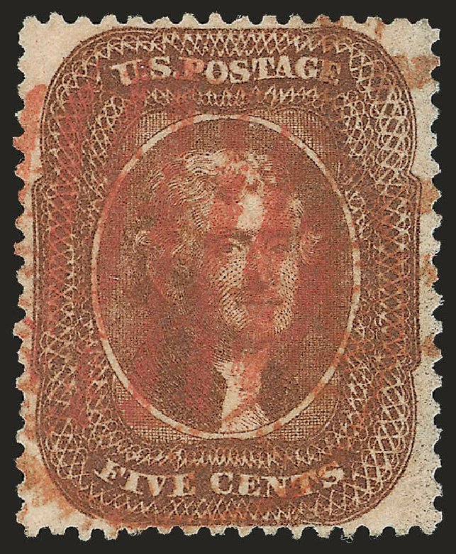 Cost of US Stamps Scott 30: 5c 1861 Jefferson. Robert Siegel Auction Galleries, Dec 2008, Sale 967, Lot 4134