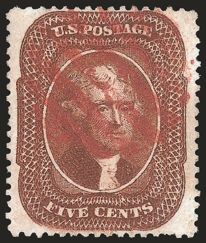 Costs of US Stamp Scott Cat. 30 - 5c 1861 Jefferson. Robert Siegel Auction Galleries, Apr 2010, Sale 984, Lot 164