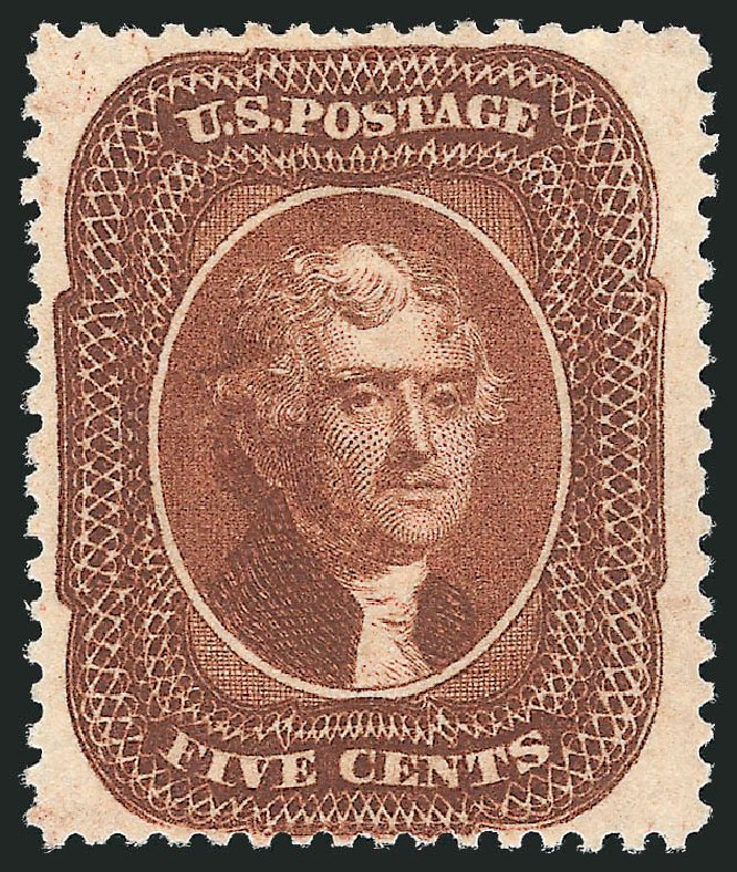 Price of US Stamp Scott Cat. # 30 - 5c 1861 Jefferson. Robert Siegel Auction Galleries, Dec 2012, Sale 1037, Lot 1483