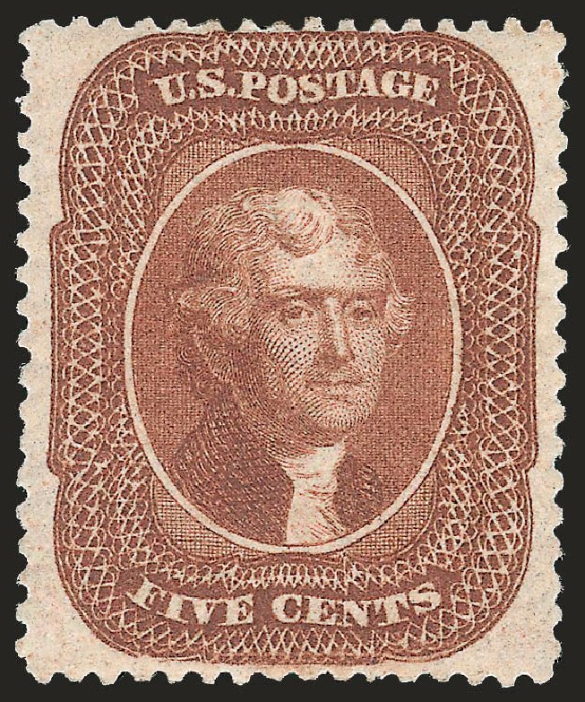 Value of US Stamps Scott Catalog #30: 1861 5c Jefferson. Robert Siegel Auction Galleries, Jun 2009, Sale 975, Lot 1193