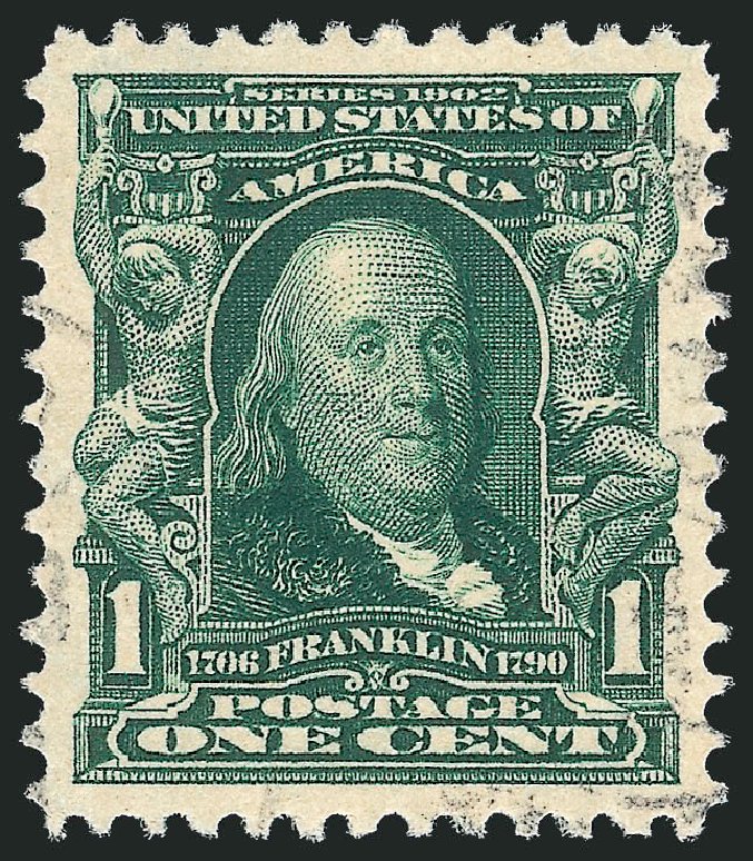 Price of US Stamp Scott Cat. #300: 1903 1c Franklin. Robert Siegel Auction Galleries, Oct 2012, Sale 1032, Lot 3427