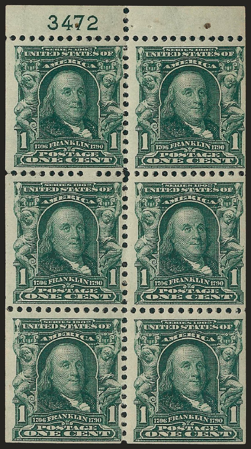 US Stamp Price Scott # 300 - 1c 1903 Franklin. Robert Siegel Auction Galleries, Jun 2010, Sale 991, Lot 1037