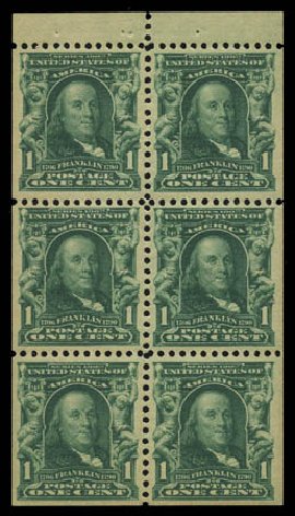 Costs of US Stamp Scott Cat. # 300: 1c 1903 Franklin. Matthew Bennett International, Sep 2010, Sale 331, Lot 818