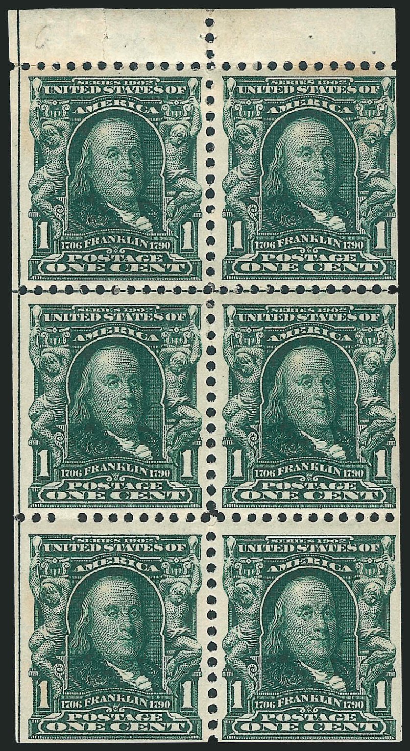 Values of US Stamps Scott Cat. 300 - 1903 1c Franklin. Robert Siegel Auction Galleries, Mar 2013, Sale 1040, Lot 2188
