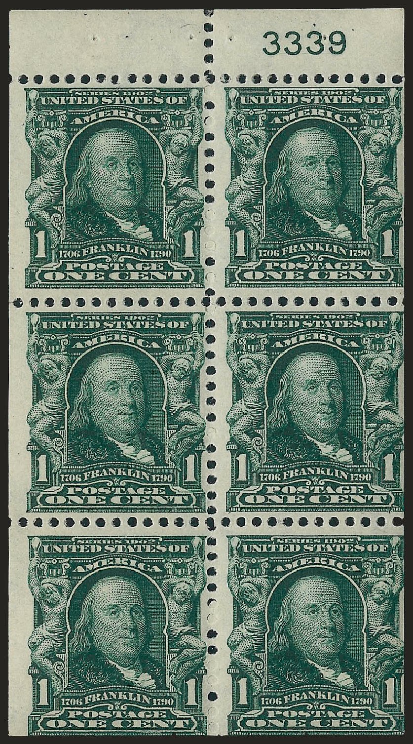 US Stamp Prices Scott #300 - 1903 1c Franklin. Robert Siegel Auction Galleries, Jun 2010, Sale 991, Lot 1038