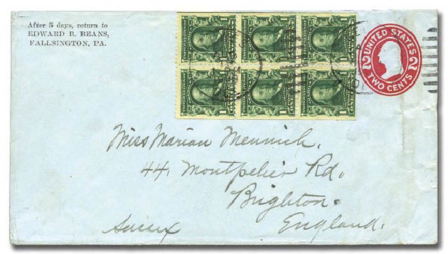 Value of US Stamps Scott 300: 1c 1903 Franklin. Matthew Bennett International, Sep 2010, Sale 331, Lot 819
