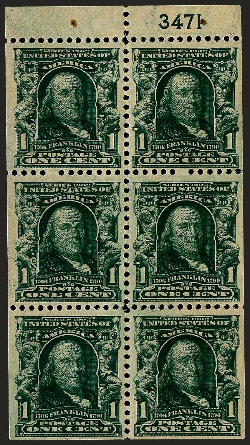 US Stamps Values Scott Cat. # 300: 1c 1903 Franklin. Robert Siegel Auction Galleries, Oct 2008, Sale 963, Lot 919