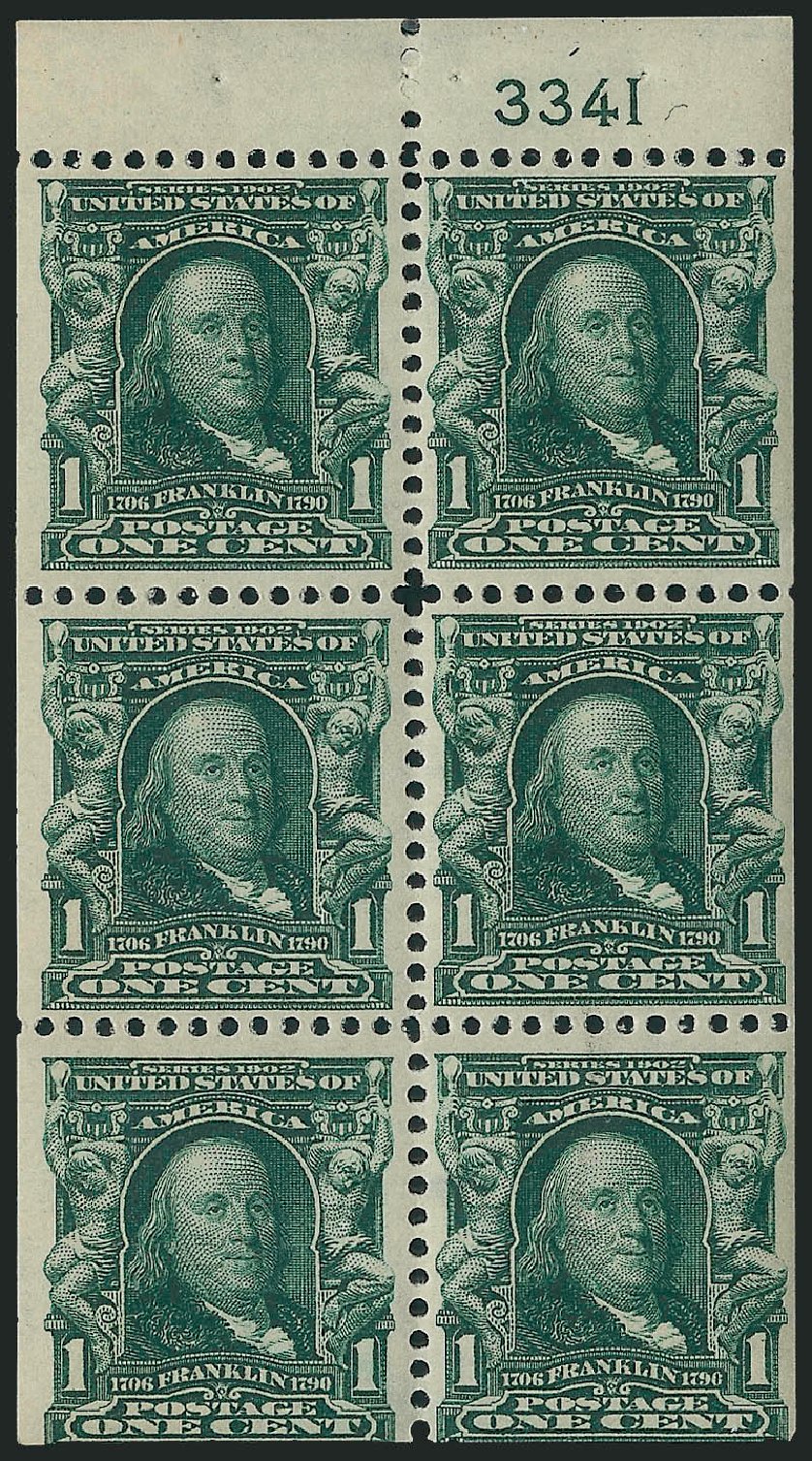 Costs of US Stamps Scott Catalog 300 - 1c 1903 Franklin. Robert Siegel Auction Galleries, Jun 2010, Sale 991, Lot 1040
