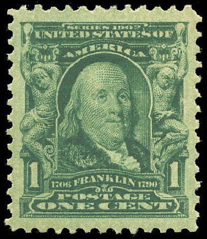Costs of US Stamp Scott 300 - 1c 1903 Franklin. Matthew Bennett International, Sep 2010, Sale 333, Lot 3711